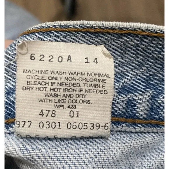 Vintage Levi's 545 Loose Fit Jeans 32x30 Brown Tab Leather Patch Guatemala - Picture 4 of 9